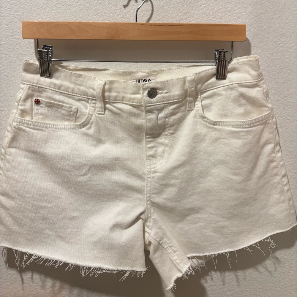 Hudson White Jean Shorts - Size 29
